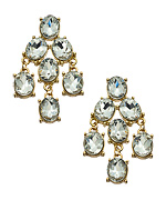 Blu Bijoux Crystal Treasure Chandelier Earrings
